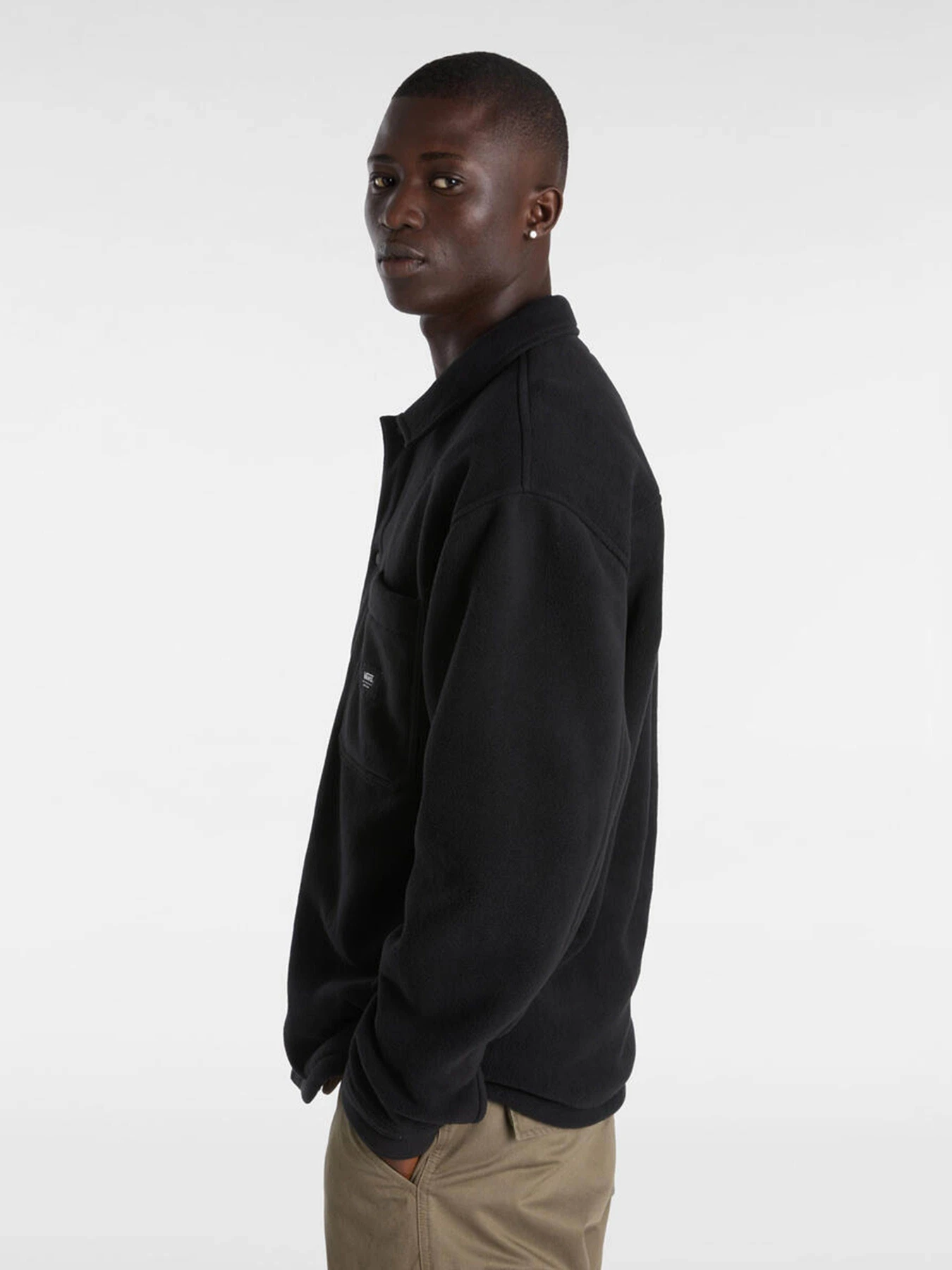 Куртки и дубленки Vans Penmar Heavyweight Polar Fleece Shacket модель VN000HNSBLK1 Фото