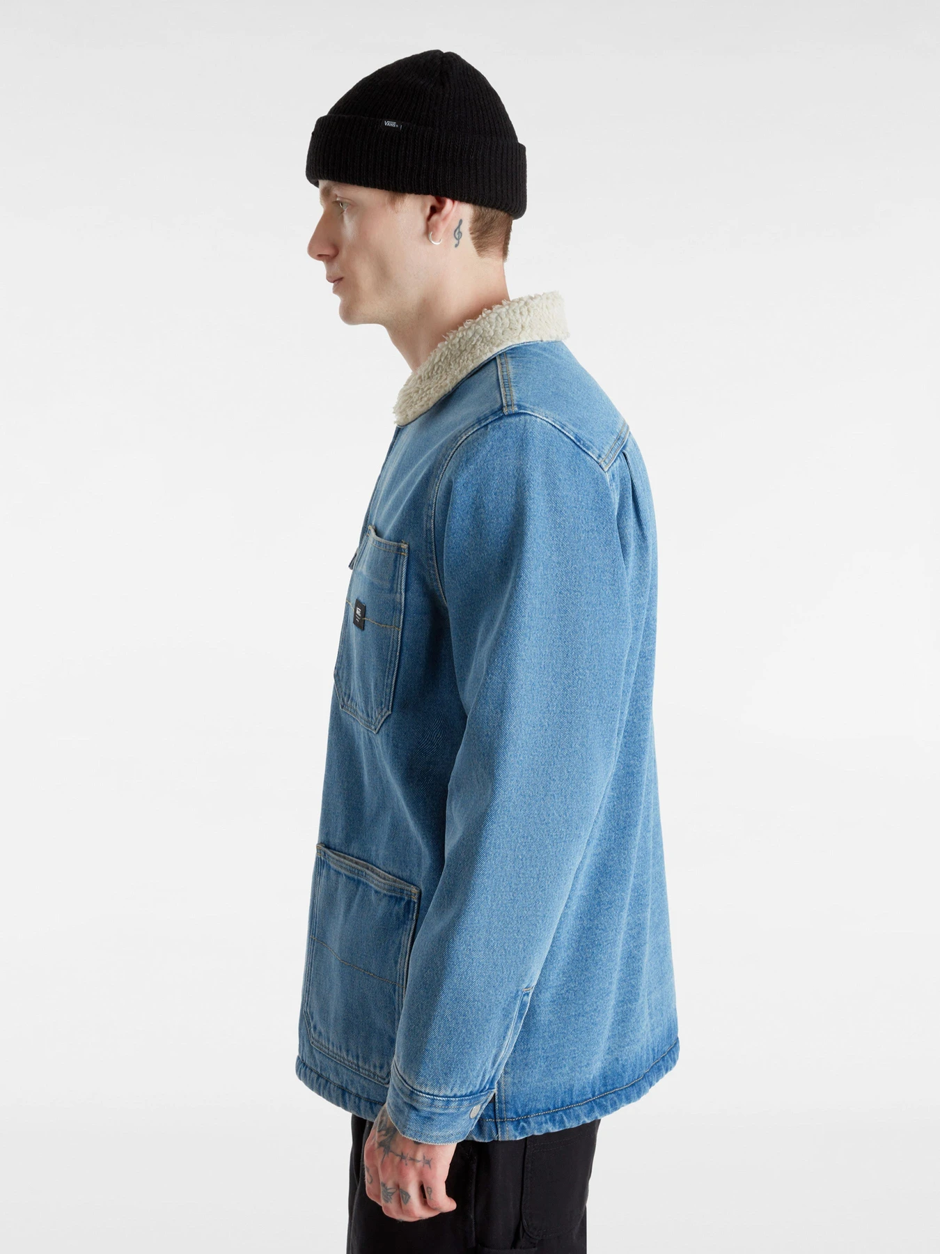 Куртки и дубленки Vans Drill Chore Denim Sherpa модель VN000K4XCDX1 Куртки и дубленки Vans Drill Chore Denim Sherpa модель VN000K4XCDX1 Фото