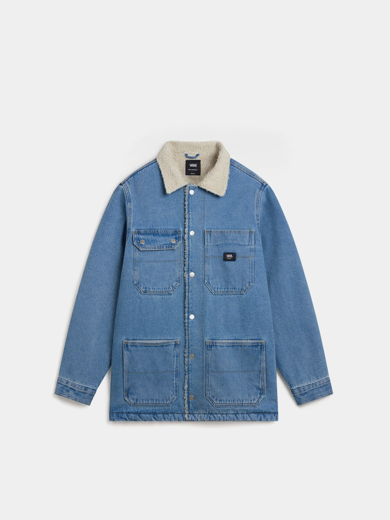 Куртки и дубленки Vans Drill Chore Denim Sherpa модель VN000K4XCDX1 Фото