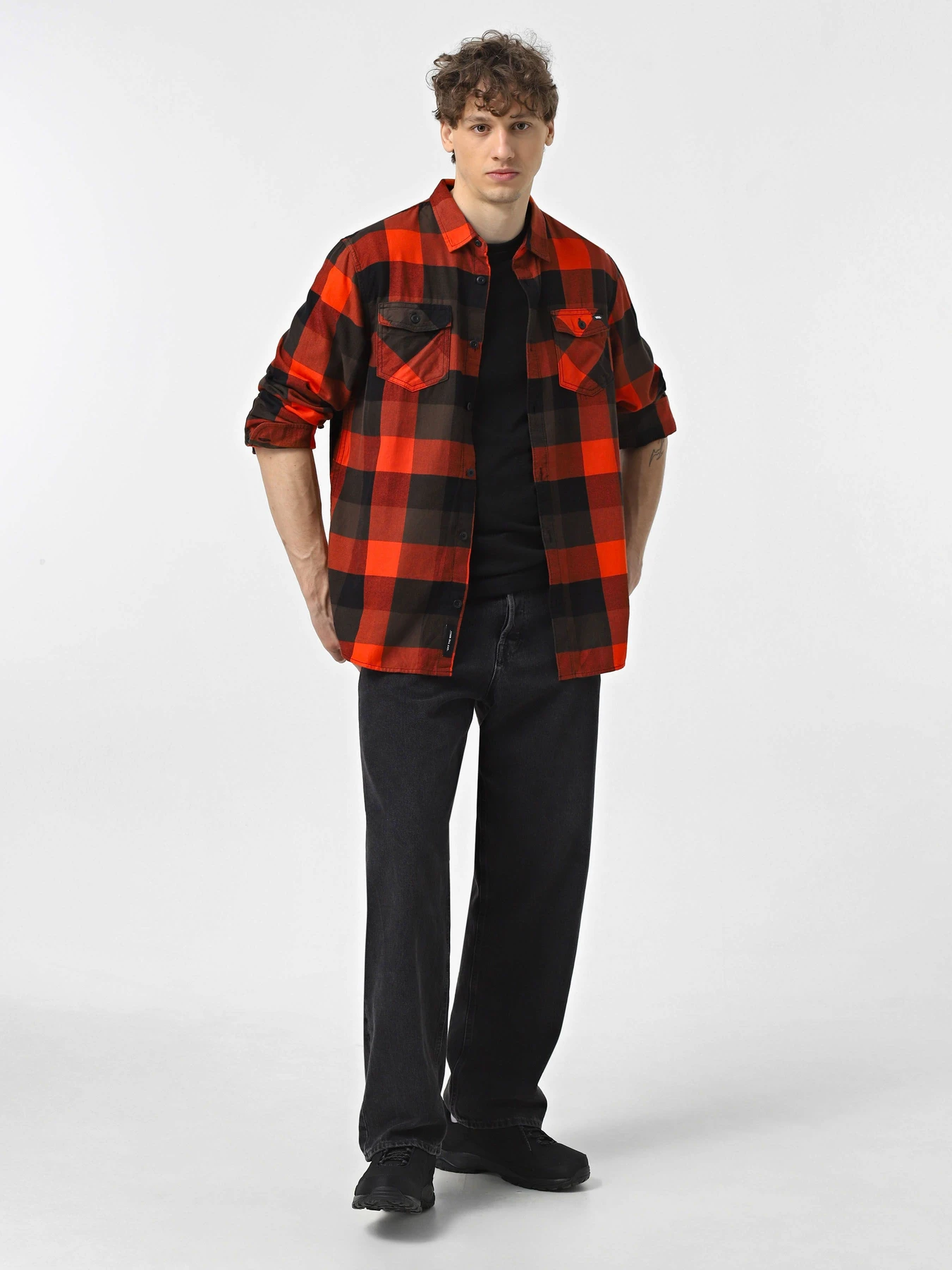 Сорочки Vans Box Flannel Classic модель VN000HNHDRF1 Фото