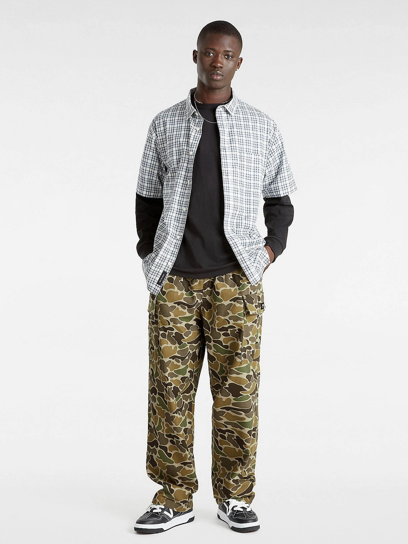 Брюки Vans Range Cargo Baggy Tapered Elastic модель VN0005Z1DBC1 Фото