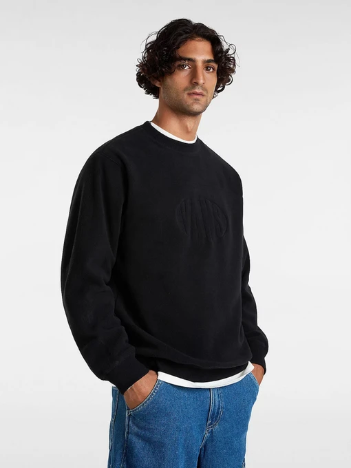 Худі та світшоти Vans Carlo Polar Fleece Loose Crew модель VN000HPSBLK1 Фото