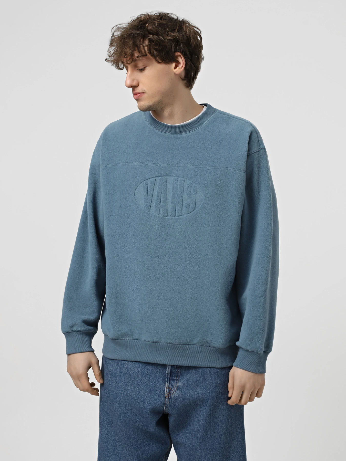 Худі та світшоти Vans Carlo Polar Fleece Loose Crew модель VN000HPSJCN1 Худі та світшоти Vans Carlo Polar Fleece Loose Crew модель VN000HPSJCN1 Фото
