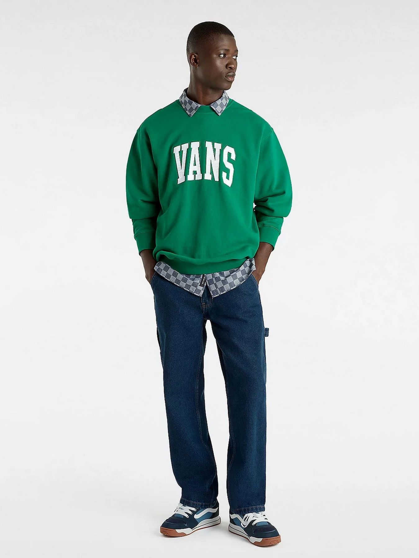 Худі та світшоти Vans Original Standards Varsity Loose Crew модель VN000HP7J5F1 Худі та світшоти Vans Original Standards Varsity Loose Crew модель VN000HP7J5F1 Фото