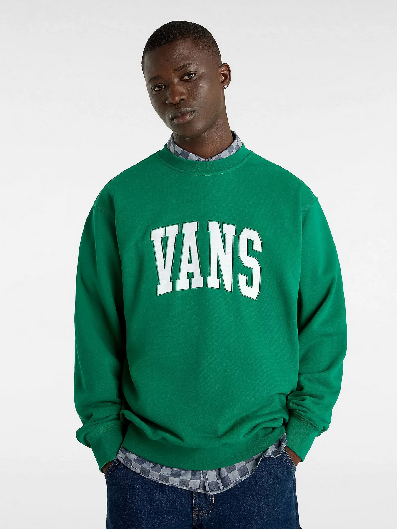 Худі та світшоти Vans Original Standards Varsity Loose Crew модель VN000HP7J5F1 Худі та світшоти Vans Original Standards Varsity Loose Crew модель VN000HP7J5F1 Фото