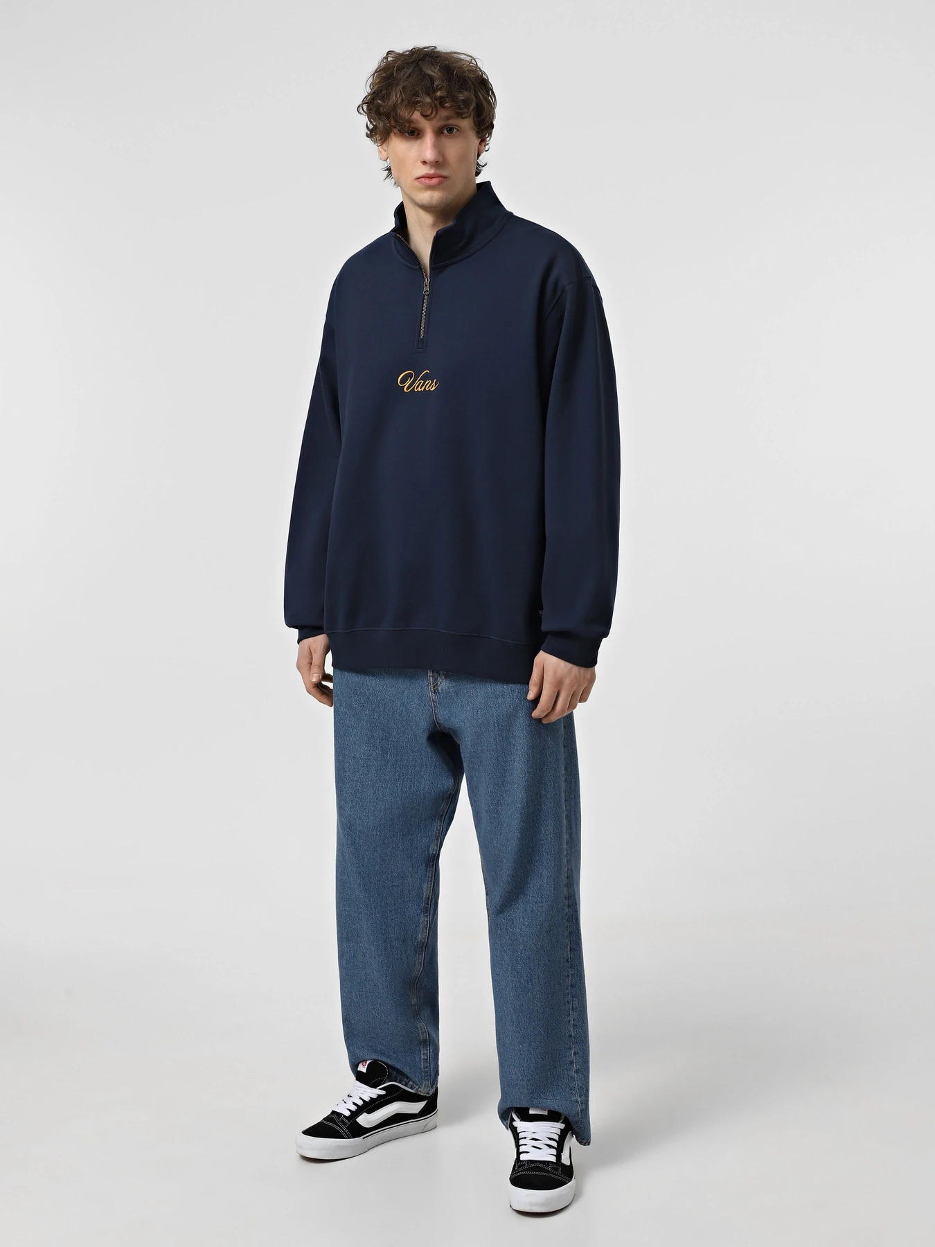 Худи и свитшоты Vans Scripted Loose Fleece QZIP модель VN000HPMLKZ1 Худи и свитшоты Vans Scripted Loose Fleece QZIP модель VN000HPMLKZ1 Фото