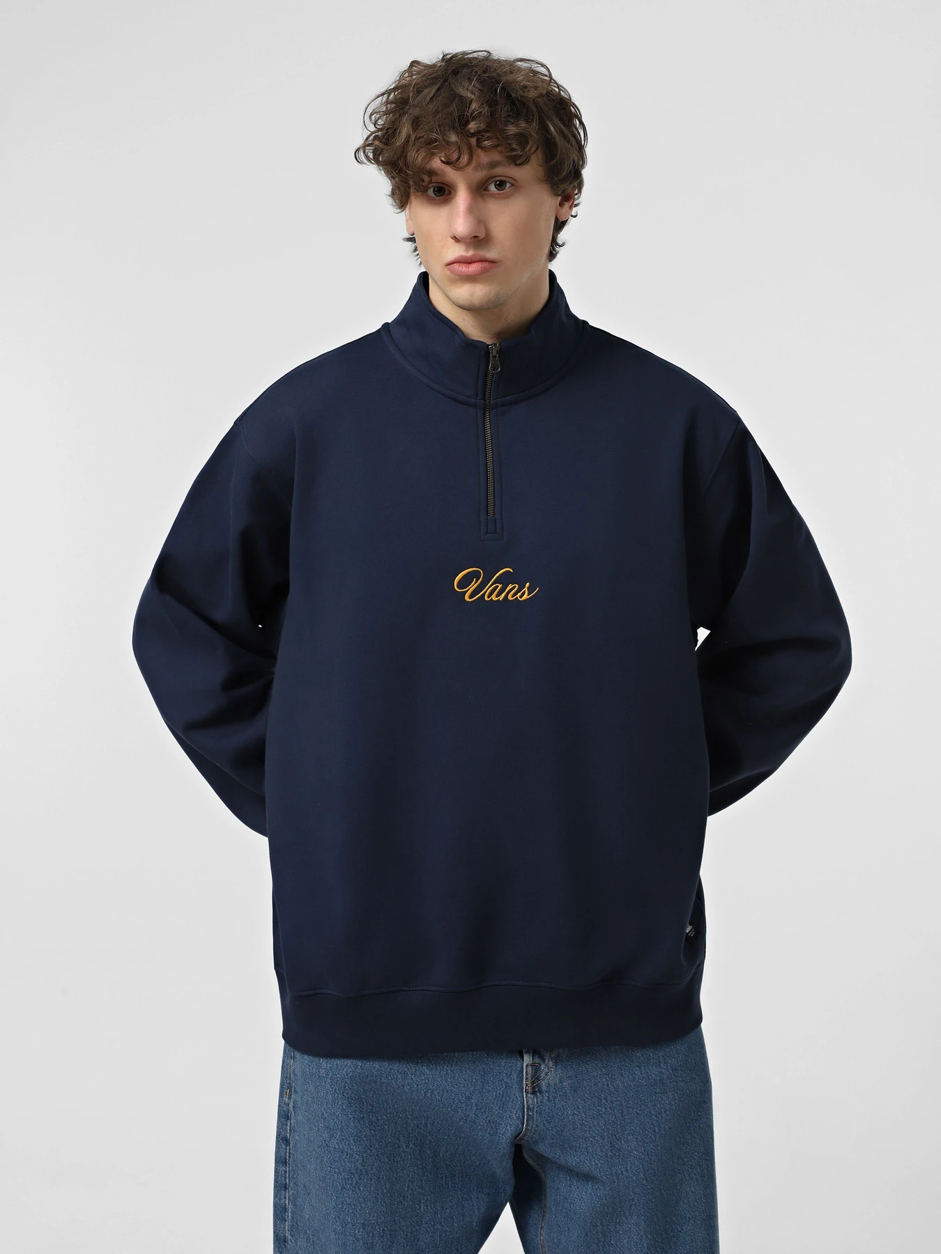 Худи и свитшоты Vans Scripted Loose Fleece QZIP модель VN000HPMLKZ1 Худи и свитшоты Vans Scripted Loose Fleece QZIP модель VN000HPMLKZ1 Фото