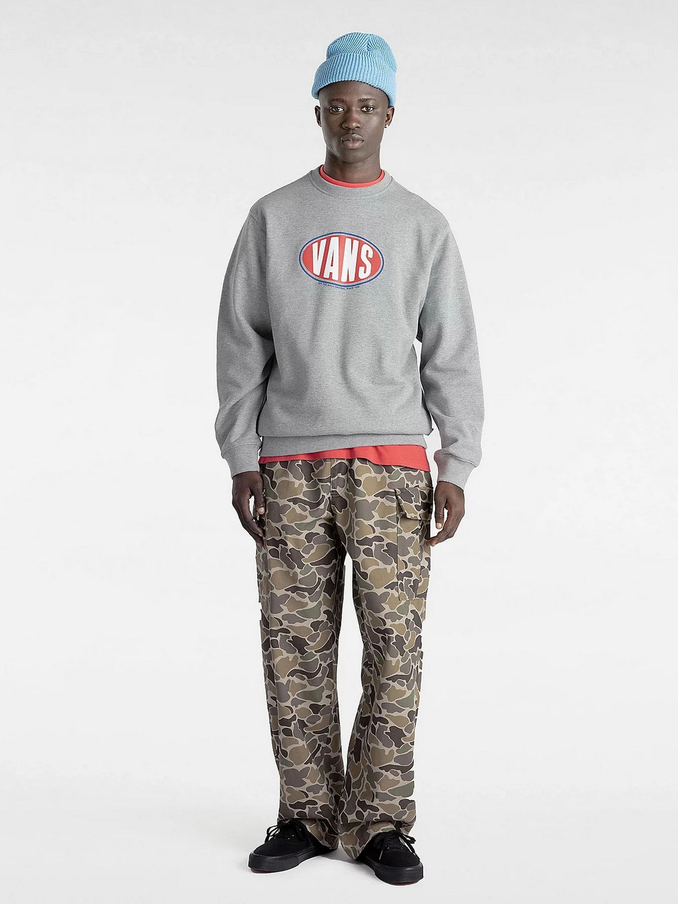 Худи и свитшоты Vans Spray On Loose Crew модель VN000HPQ02F1 Худи и свитшоты Vans Spray On Loose Crew модель VN000HPQ02F1 Фото
