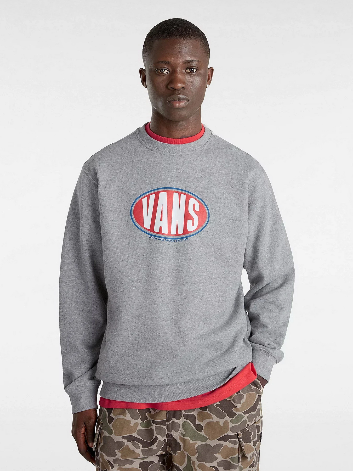 Худи и свитшоты Vans Spray On Loose Crew модель VN000HPQ02F1 Худи и свитшоты Vans Spray On Loose Crew модель VN000HPQ02F1 Фото