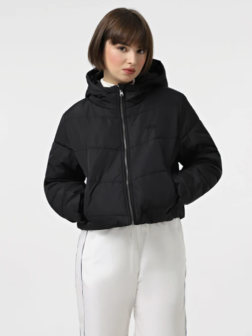 Куртки та дублянки Vans Foundry Crop Puff Hood модель VN000H5EBLK1 Фото