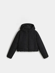 Куртки и дубленки Vans Foundry Crop Puff Hood модель VN000H5EBLK1 Фото