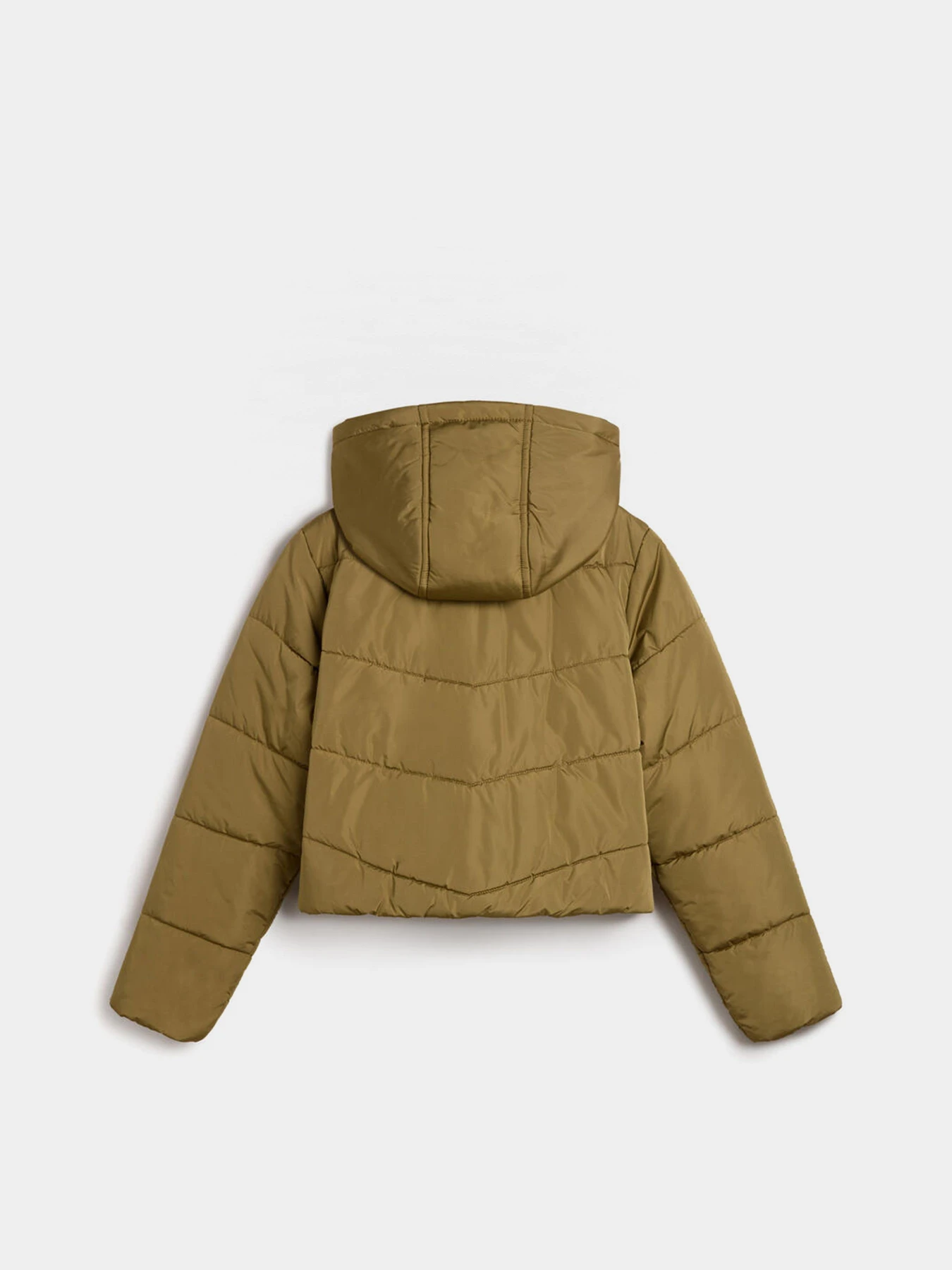 Куртки и дубленки Vans Foundry Crop Puff Hood модель VN000H5ECUQ1 Фото