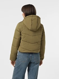 Куртки и дубленки Vans Foundry Crop Puff Hood модель VN000H5ECUQ1 Фото