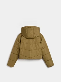 Куртки и дубленки Vans Foundry Crop Puff Hood модель VN000H5ECUQ1 Фото