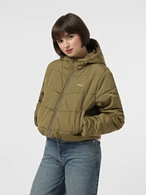 Куртки и дубленки Vans Foundry Crop Puff Hood модель VN000H5ECUQ1 Фото