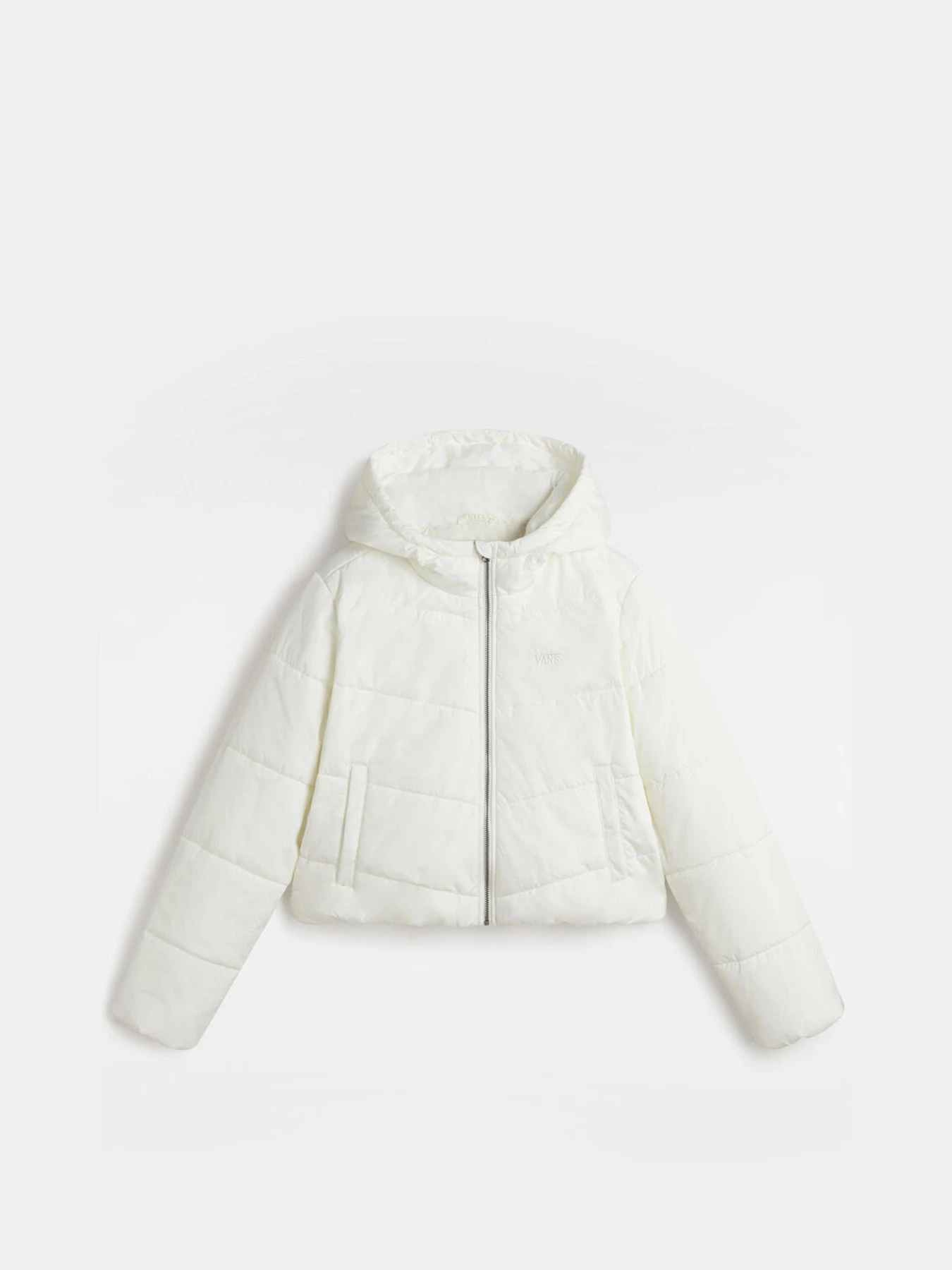 Куртки и дубленки Vans Foundry Crop Puff Hood модель VN000H5EFS81 Фото