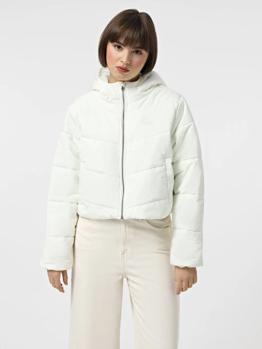 Куртки та дублянки Vans Foundry Crop Puff Hood модель VN000H5EFS81 Фото