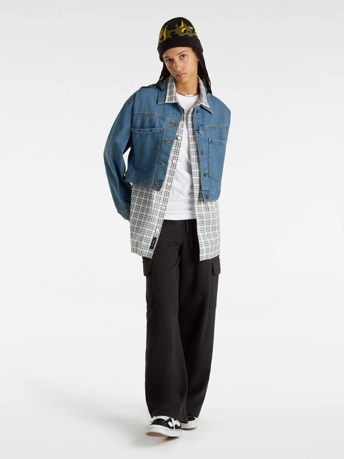 Куртки та дублянки Vans Raynes Denim Crop модель VN000HWF7W61 Фото