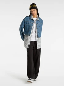 Куртки та дублянки Vans Raynes Denim Crop модель VN000HWF7W61 Фото