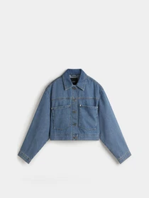 Куртки та дублянки Vans Raynes Denim Crop модель VN000HWF7W61 Фото