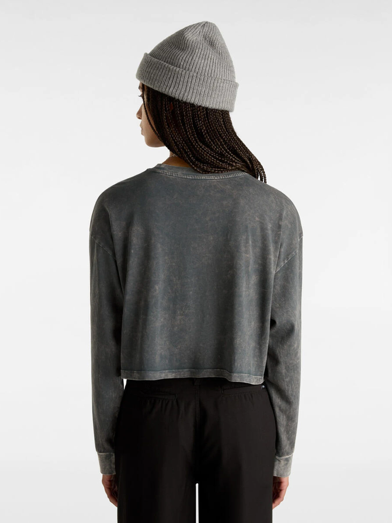 Худі та світшоти Vans Oval Wash Relax Crop модель VN000HJ5BLK1 Худі та світшоти Vans Oval Wash Relax Crop модель VN000HJ5BLK1 Фото