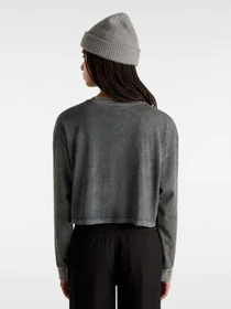Худі та світшоти Vans Oval Wash Relax Crop модель VN000HJ5BLK1 Фото