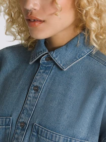 Куртки та дублянки Vans Antica Boxy Denim модель VN000JT37W61 Фото