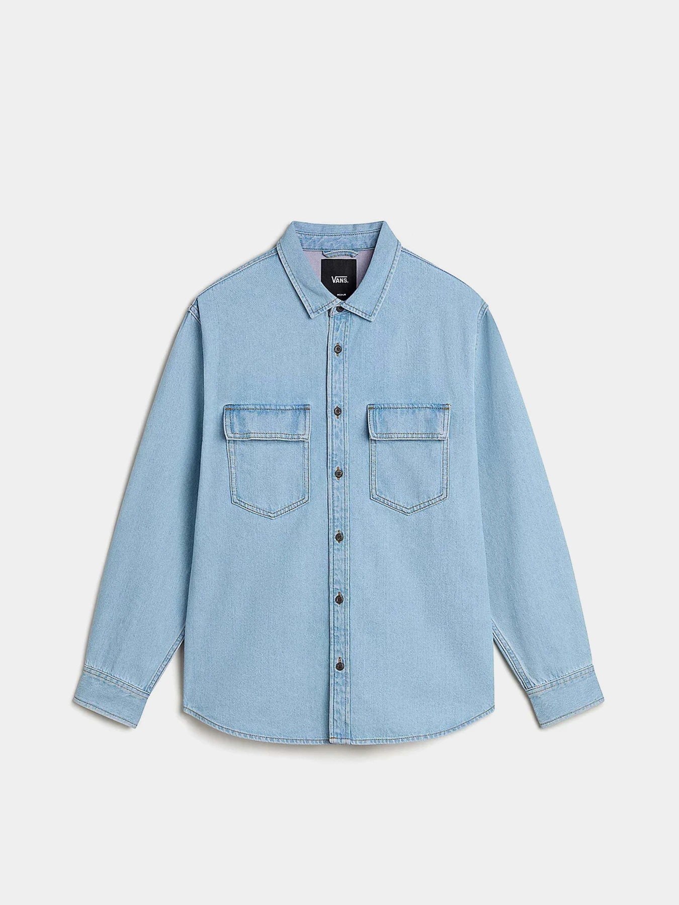 Рубашки Vans Palmhill Denim Woven модель VN000M12IYR1 Рубашки Vans Palmhill Denim Woven модель VN000M12IYR1 Фото