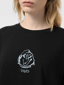 Футболки и поло Vans Grinning Face Relax Crop модель VN000MC5BLK1 Фото