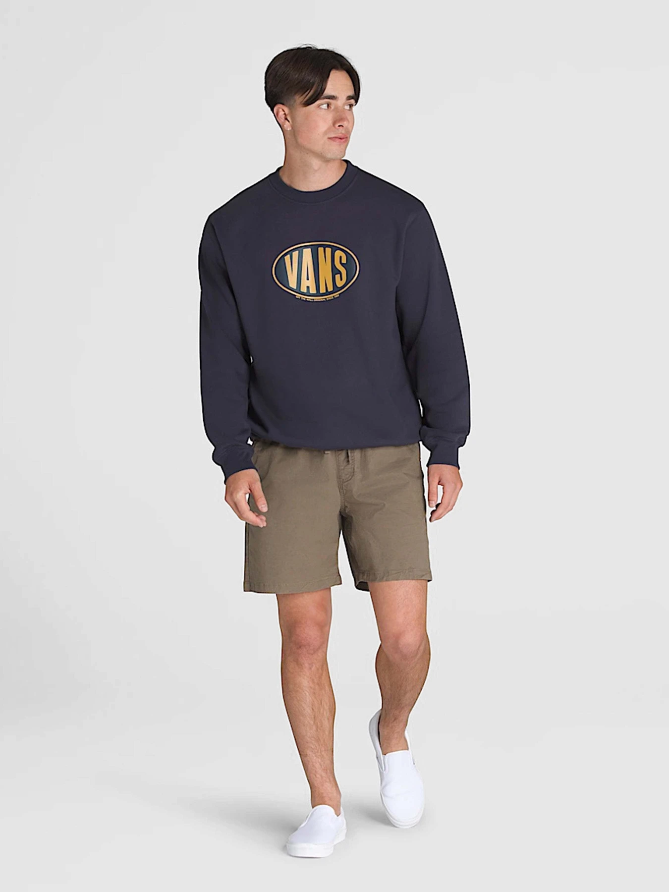 Худи и свитшоты Vans Spray On Loose Crew модель VN000HPQJDU1 Худи и свитшоты Vans Spray On Loose Crew модель VN000HPQJDU1 Фото