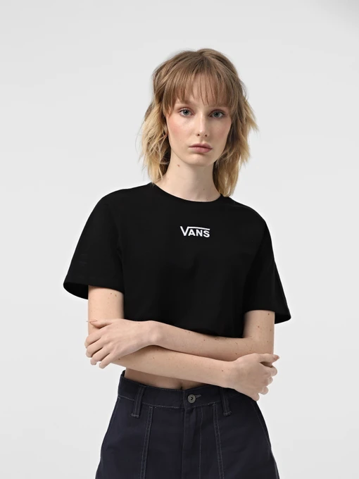 Футболки и поло Vans Flying V Crew Crop Ii модель VN000GFFBLK1 Фото