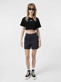 Футболки і поло Vans Flying V Crew Crop Ii модель VN000GFFBLK1 Фото