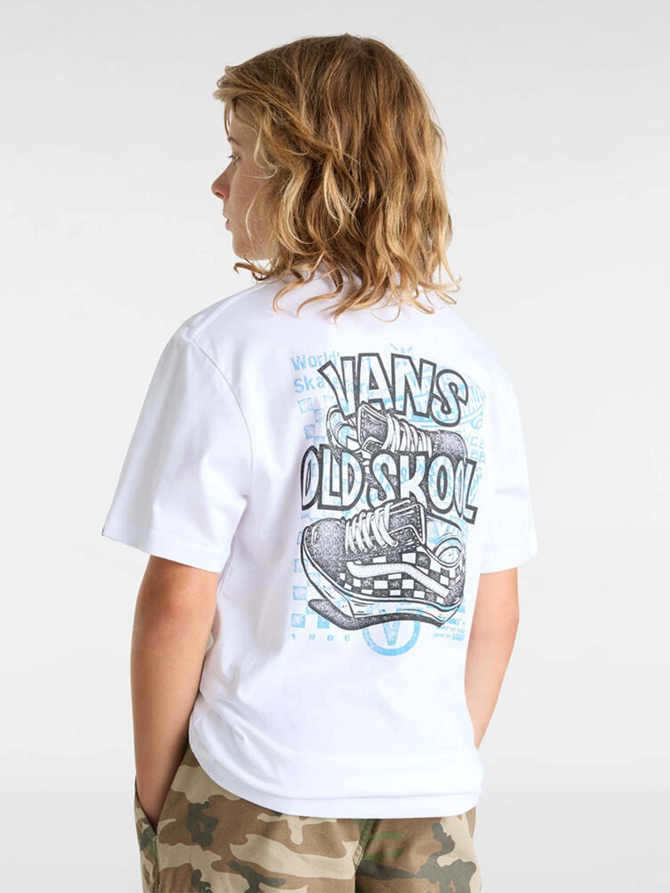 Футболки і поло Vans Old Skool модель VN000MKUWHT1 Футболки і поло Vans Old Skool модель VN000MKUWHT1 Фото