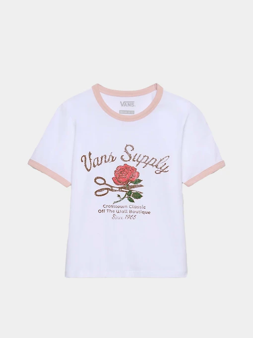 Бавовняна Дитяча Футболка Vans Supply Boutique Ringer фото 2