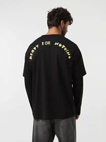 Худі та світшоти Vans For Nothing Twoffer модель VN000RG5BLK1 Фото