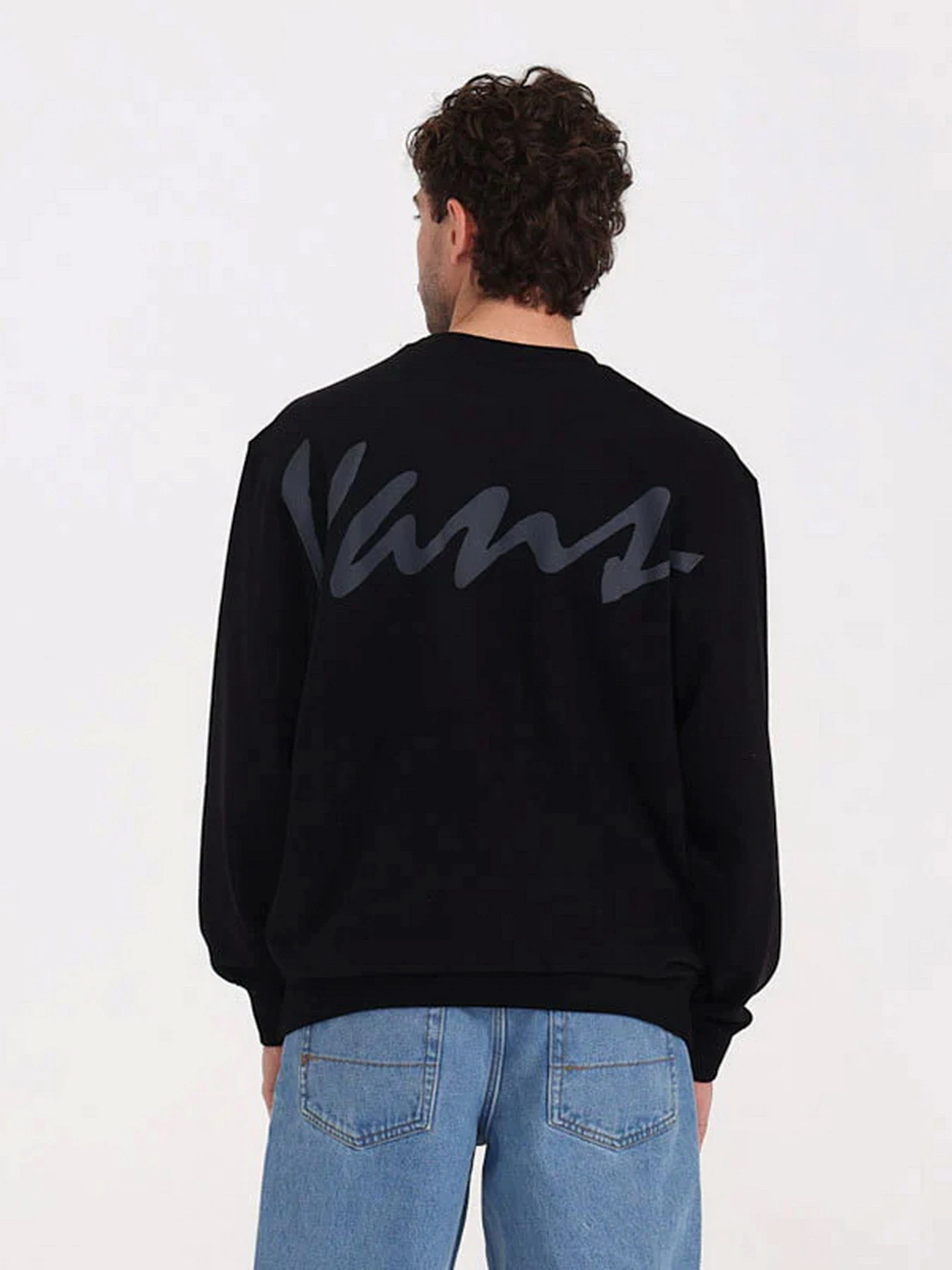 Худі та світшоти Vans Scripted Vans Crew модель VN000PA6BLK1 Фото