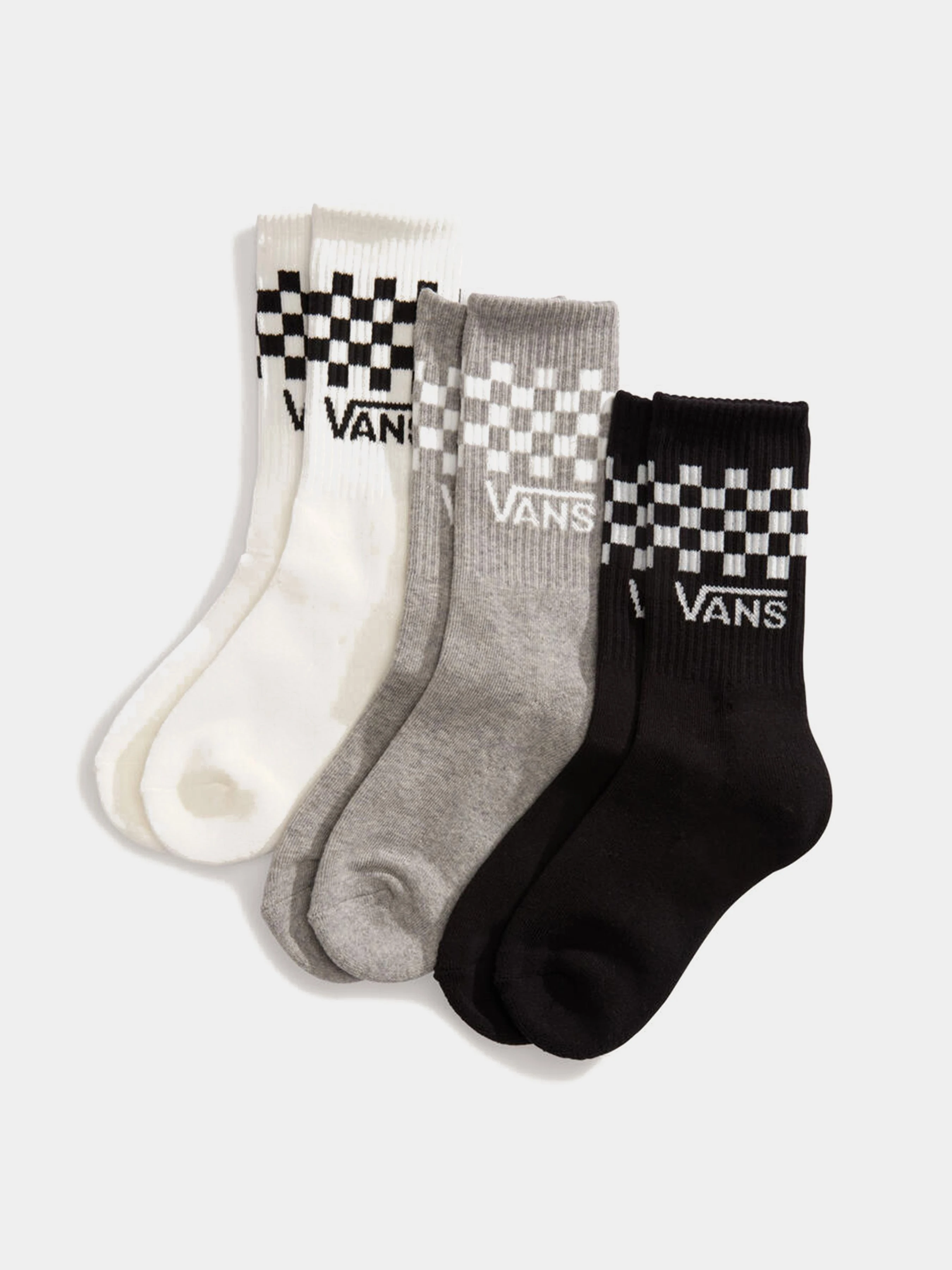 Vans CLASSIC CHECK CREW Набір шкарпеток колір білий/чорний