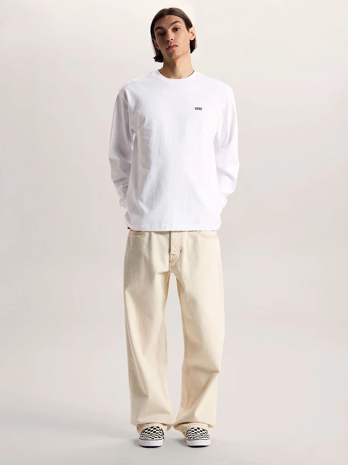 Худи и свитшоты Vans LEFT CHEST II LOOSE LS модель VN000P1SWHT1 Фото