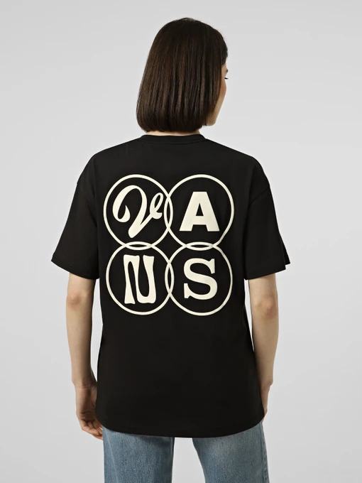 Бавовняна Жіноча Футболка Vans ELLIPSE OS TEE фото 3
