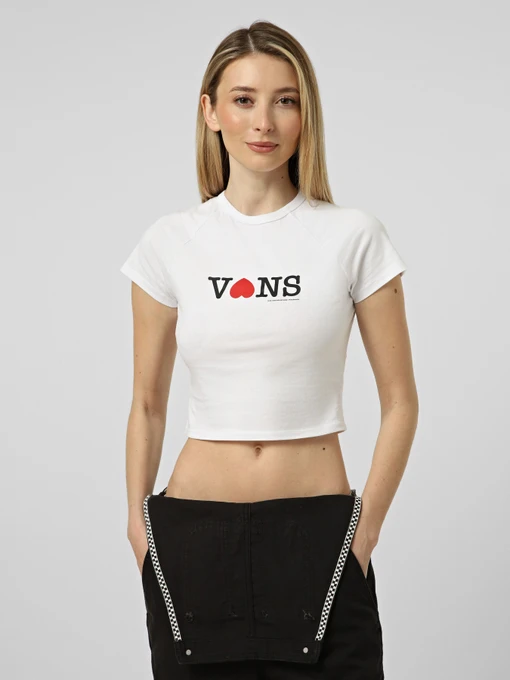 Футболки и поло Vans SOUVENIR BABY TEE модель VN000XEAWHT1 Фото