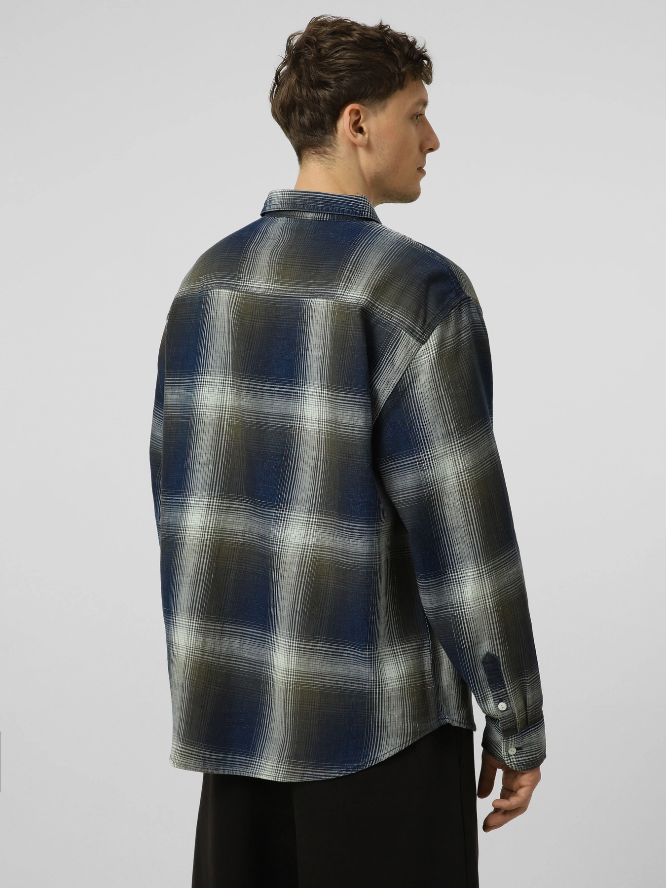 Сорочки Vans LX INDIGO PLAID LS WOVEN модель VN000T6XFR11 Фото