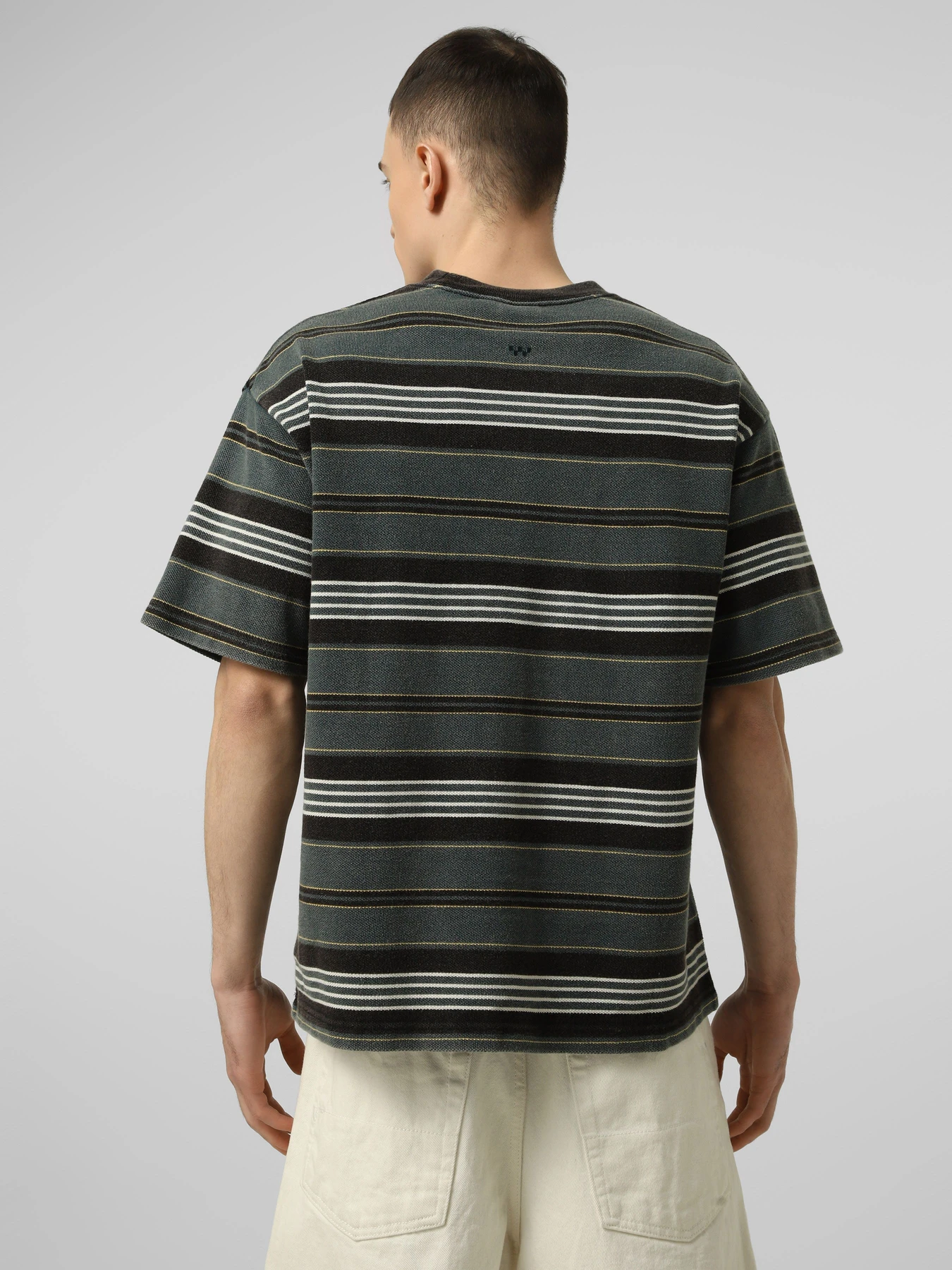 Футболки и поло Vans LX PIQUE STRIPE SS KNIT модель VN000T6BFRJ1 Фото