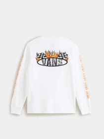 Худи и свитшоты Vans RACING FLAMES LS модель VN000TCTWHT1 Фото