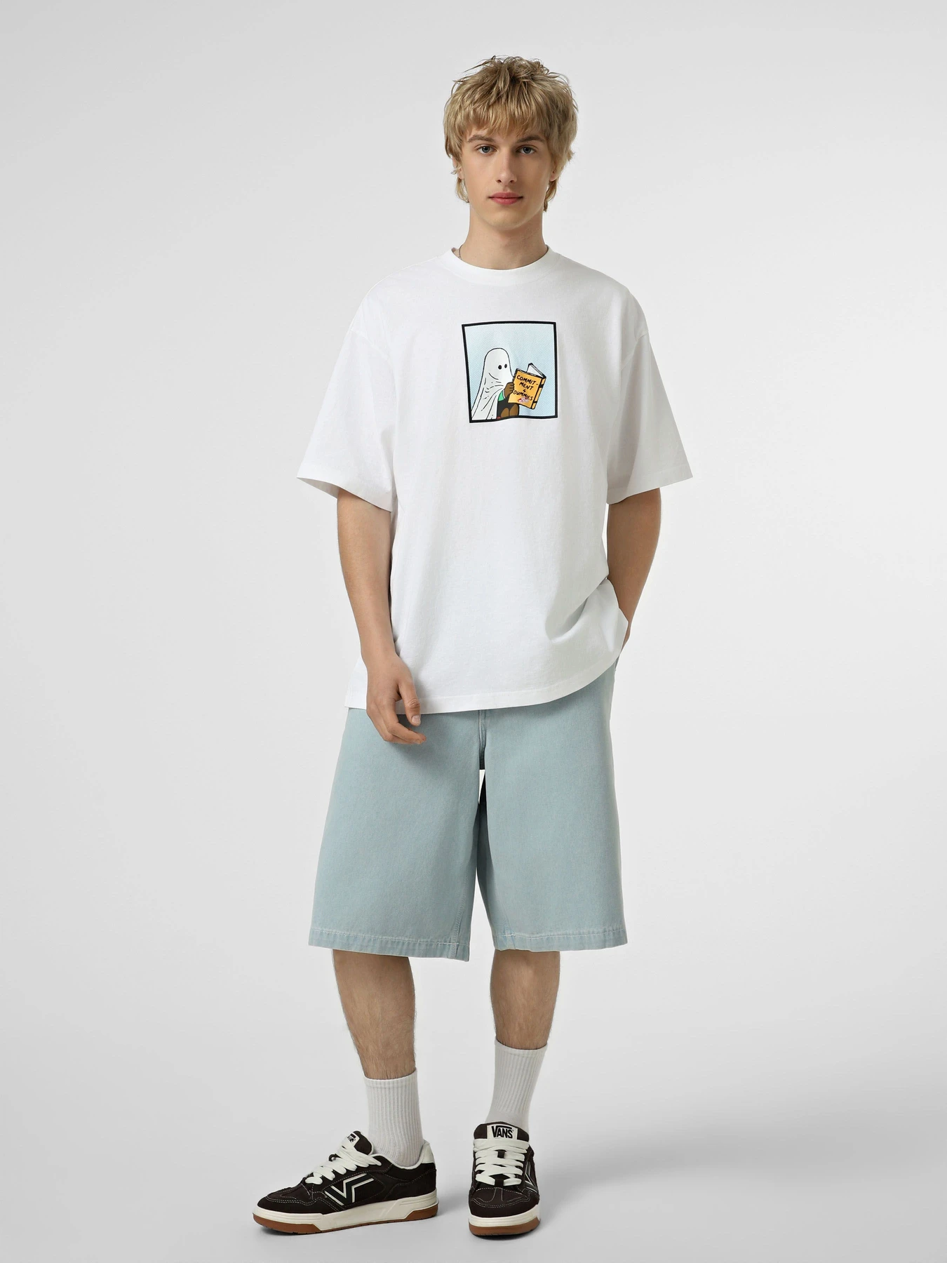 Футболки и поло Vans COMMITMENT 4 DUMMIES LOOSE  SS модель VN000VY5WHT1 Фото