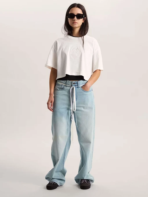 Бавовняна Жіноча Футболка Vans ELLIPSE RELAX CROP SS фото 3