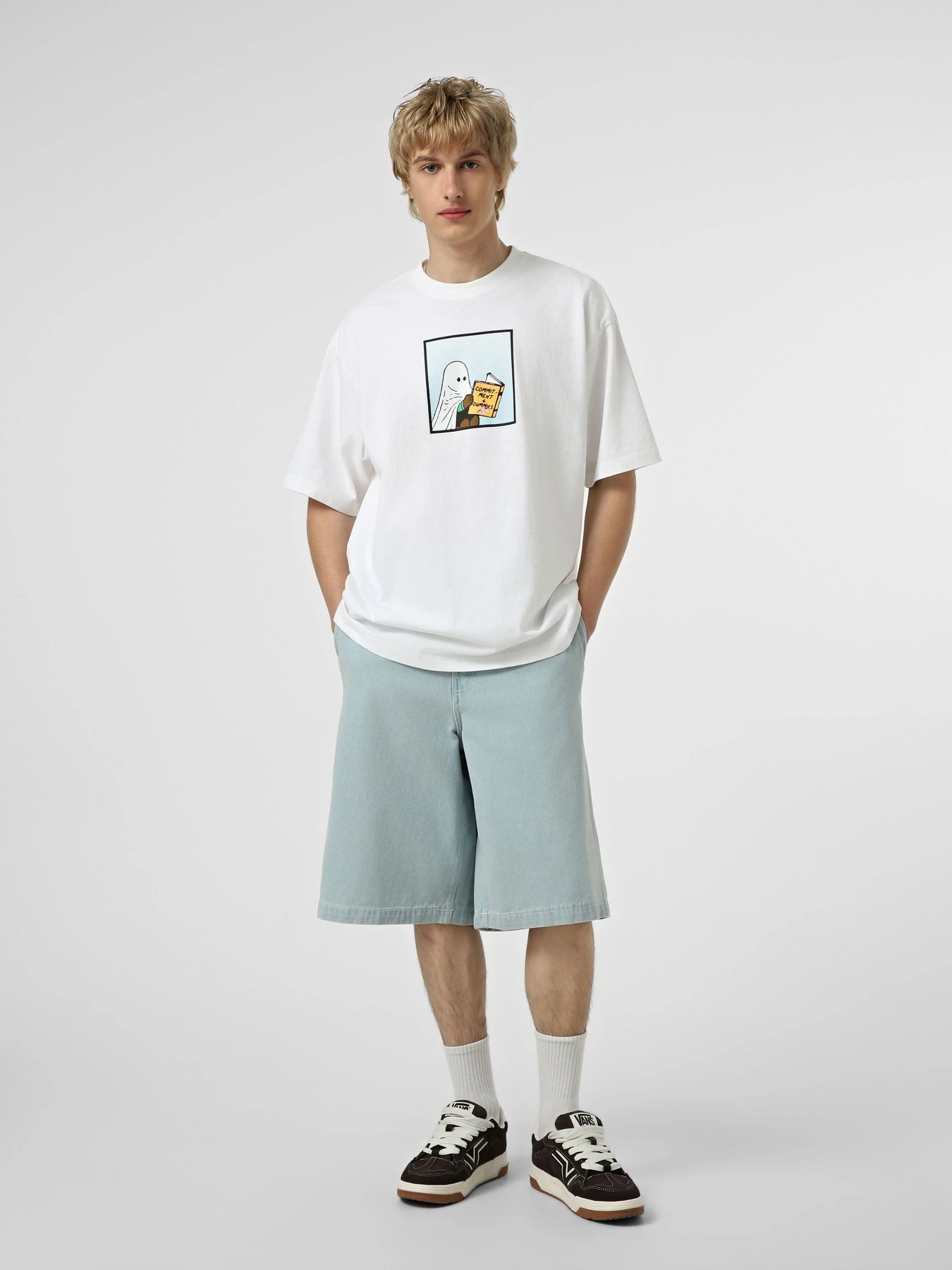 Шорты Vans LX AUTHENTIC CHINO BAGGY DENIM модель VN000T7STTJ1 Фото
