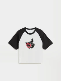 Футболки и поло Vans LX DAYANA DOG FACE SHORT SS TE модель VN000S1CWHT1 Фото