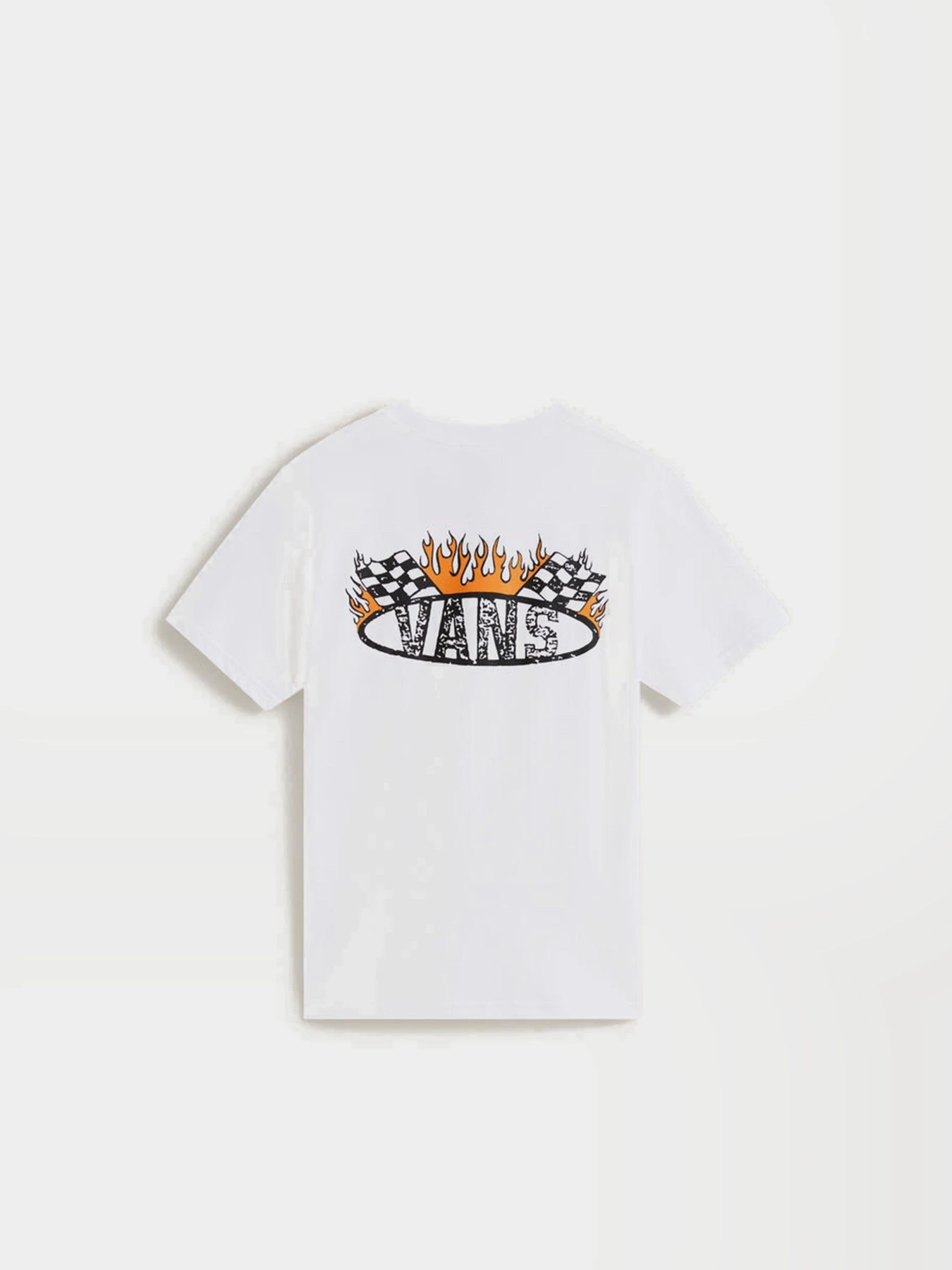 Футболки и поло Vans RACING FLAMES SS модель VN000VXBWHT1 Футболки и поло Vans RACING FLAMES SS модель VN000VXBWHT1 Фото