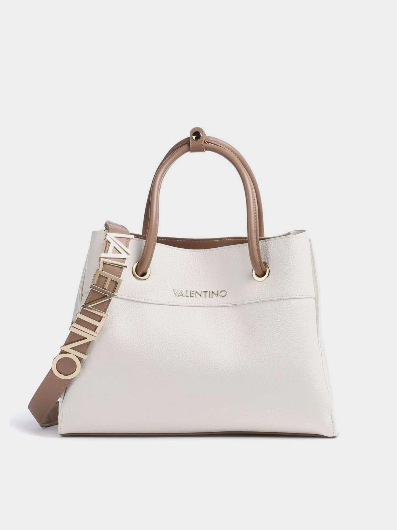 Сумки Valentino Alexia модель VBS5A802 BIANC/CUOI Сумки Valentino Alexia модель VBS5A802 BIANC/CUOI Фото