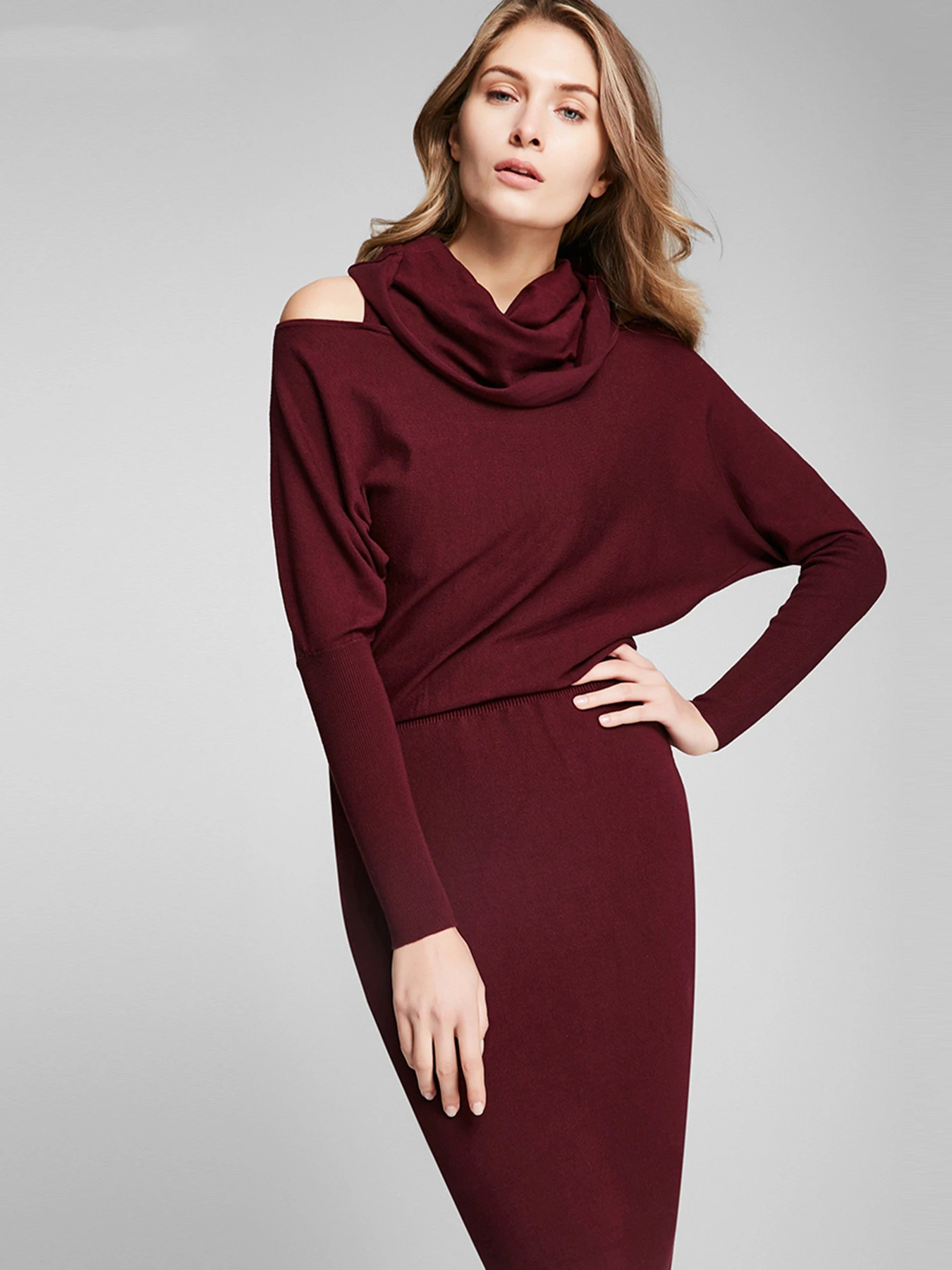 Платья Vero Moda модель 317146503E17_бордовий Фото